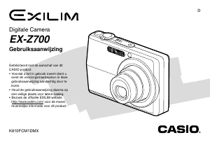 Handleiding Casio EX-Z700 Digitale camera