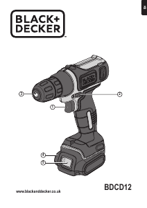 Manual Black and Decker BDCD12 Drill-Driver