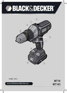 Vadovas Black and Decker MT18 Gręžtuvas-suktuvas