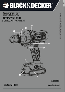 Manual Black and Decker BDCDMT180 Drill-Driver