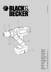 Bruksanvisning Black and Decker HP126F4BK Drill-skrutrekker