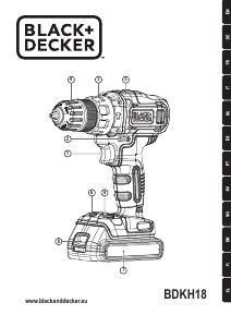 Εγχειρίδιο Black and Decker BDKH18 Οδηγός τρυπανιών