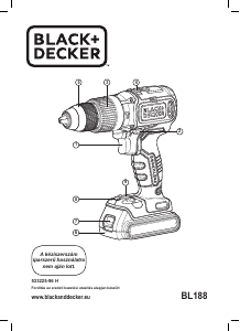 Használati útmutató Black and Decker BL188 Fúró-csavarozó