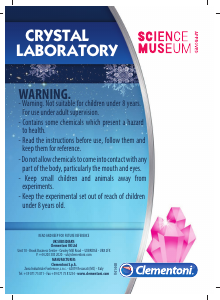 Manual Clementoni 61822 Crystal laboratory