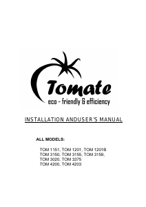 Manual Tomate TOM 1201 Cooker Hood