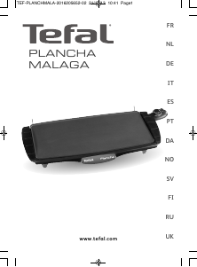 Manual de uso Tefal CB501801 Plancha Malaga Parrilla de mesa