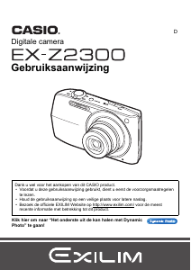 Handleiding Casio EX-Z2300 Digitale camera