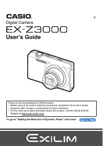 Handleiding Casio EX-Z3000 Digitale camera