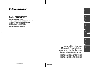 Manual de uso Pioneer AVH-X8800BT Radio para coche