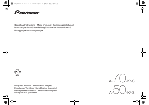 Manual de uso Pioneer A-70-S Amplificador