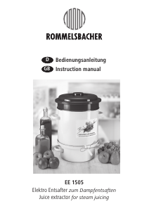 Manual Rommelsbacher EE 1505 Preserving Cooker