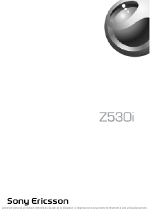 Mode d’emploi Sony Ericsson Z530i Téléphone portable