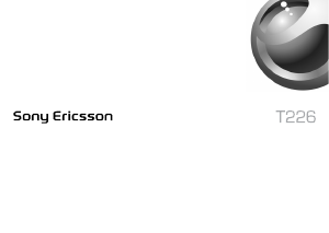 Mode d’emploi Sony Ericsson T226 Téléphone portable