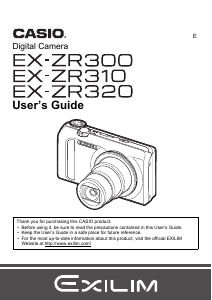 Handleiding Casio EX-ZR310 Digitale camera