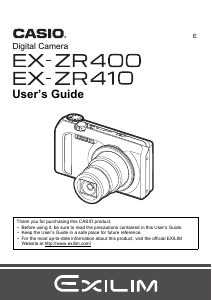 Handleiding Casio EX-ZR400 Digitale camera
