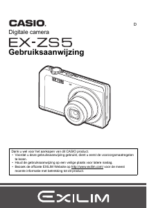 Handleiding Casio EX-ZS5 Digitale camera