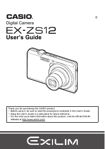 Handleiding Casio EX-ZS12 Digitale camera