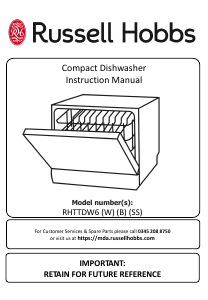 Manual Russell Hobbs RHTTDW6B Dishwasher