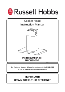 Bruksanvisning Russell Hobbs RHICH904DB Köksfläkt