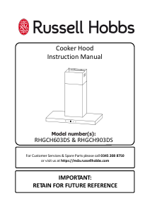 Handleiding Russell Hobbs RHGCH603DS Afzuigkap