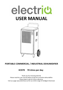 Manual ElectriQ ECD70 Dehumidifier