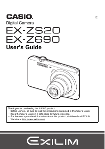 Handleiding Casio EX-ZS20 Digitale camera
