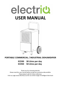 Manual ElectriQ ECD50 Dehumidifier