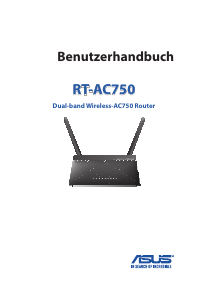 Bedienungsanleitung Asus RT-AC750 Router