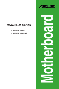 Manual Asus M5A78L-M LE Motherboard