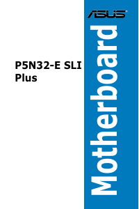 Bedienungsanleitung Asus P5N32-E SLI Plus Hauptplatine