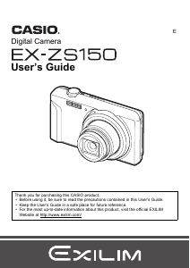 Handleiding Casio EX-ZS150 Digitale camera