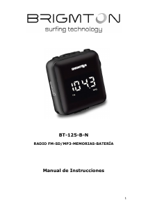 Manual de uso Brigmton BT-125-B Radio