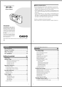 Handleiding Casio QV-10 Digitale camera