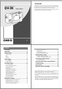 Handleiding Casio QV-30 Digitale camera