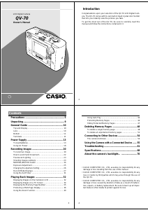 Handleiding Casio QV-70 Digitale camera