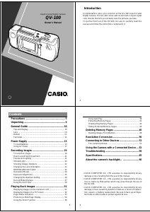 Handleiding Casio QV-100 Digitale camera
