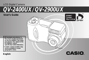 Handleiding Casio QV-2400UX Digitale camera