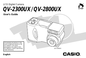 Handleiding Casio QV-2800UX Digitale camera