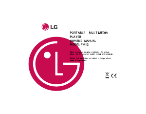 Manual LG FM12 Mp3 Player