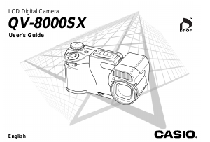 Manual Casio QV-8000SX Digital Camera
