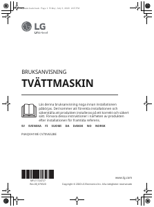 Bruksanvisning LG CV70V6S2BE Tvättmaskin