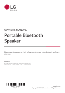 Manual LG PL2S Speaker