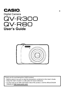 Handleiding Casio QV-R80 Digitale camera