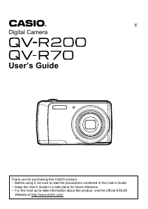 Handleiding Casio QV-R200 Digitale camera