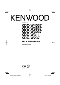 Bruksanvisning Kenwood KDC-W311 Bilradio