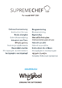 Manual Whirlpool MWP 3391 Microwave