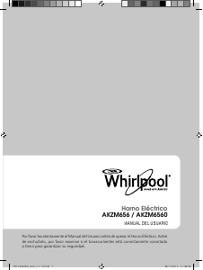 Manual de uso Whirlpool AKZM6560IXL Horno