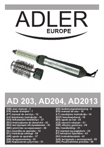 Manual de uso Adler AD 203 Moldeador