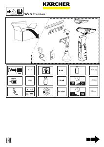Használati útmutató Kärcher WV 5 Premium Ablaktisztító