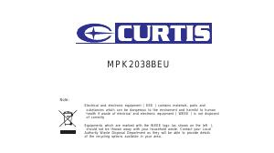 Handleiding Curtis MPK2038BEU Mp3 speler